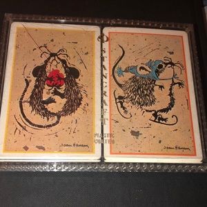 Pair of 2 vintage 1973 Stancraft Joan Hanson Playing Cards
